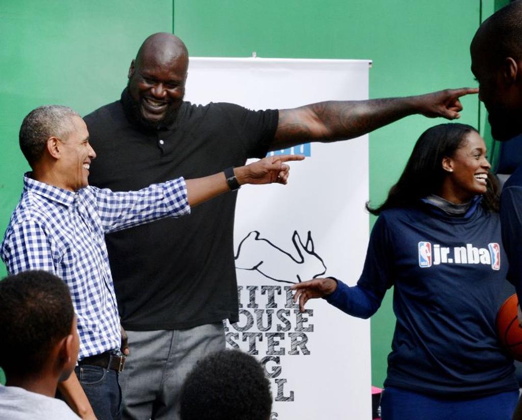Shaq Obama Easter Picture