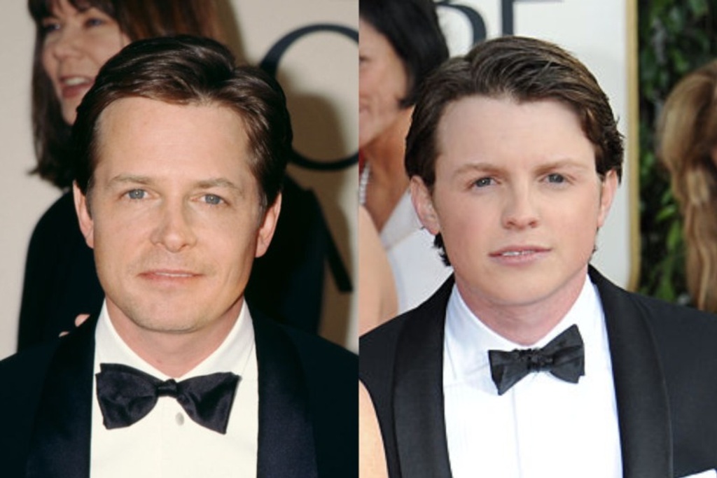 father son celebrity look-alikes