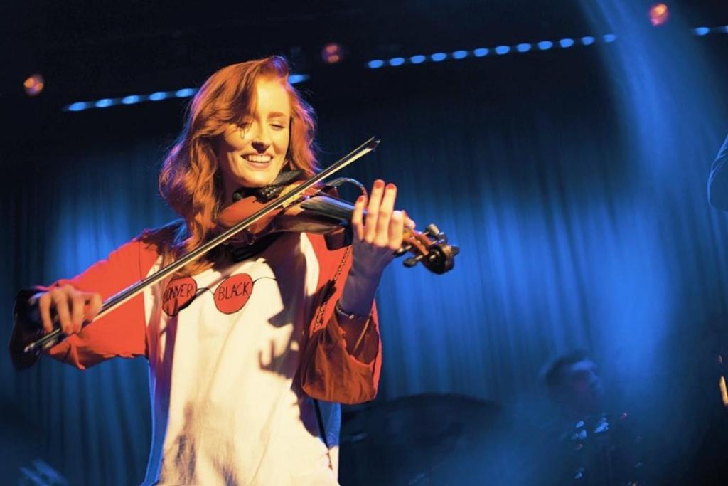 Catherine McDonald playing violin