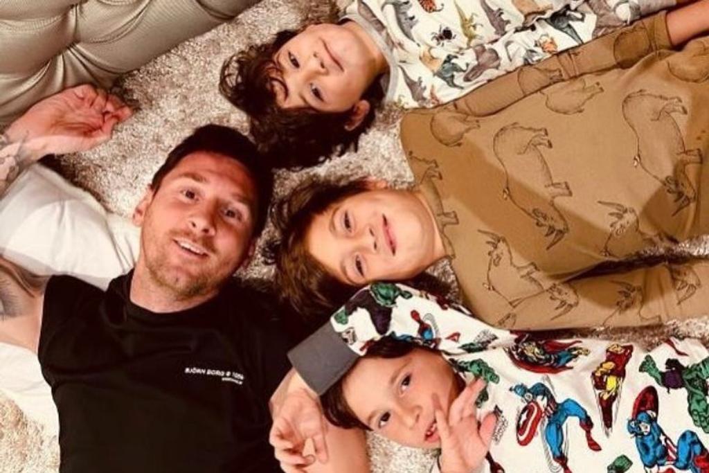 Messi With His Sons Instagram